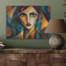 Portret - Abstract - Vormen PET vilt klein -sfeer2