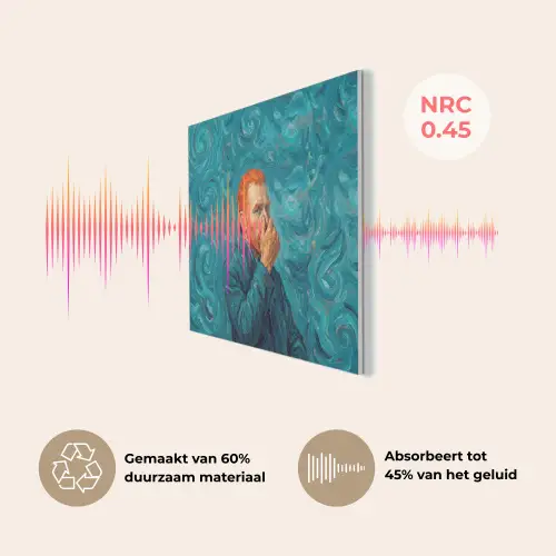 Portret - Klassiek - Blauw PET vilt klein -USP_NL