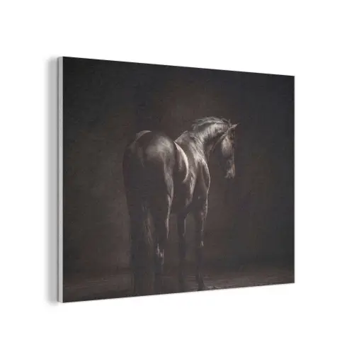 Krachtig - Paard - Donker PET vilt klein -3d