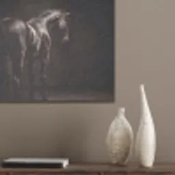 Krachtig - Paard - Donker PET vilt klein -sfeer6_closeup