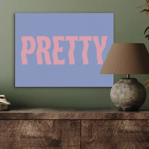 Pretty - Roze - Blauw - Golvend PET vilt klein -sfeer2