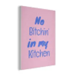 Quote - Blauw - Lettertype - Keuken PET vilt klein -3d