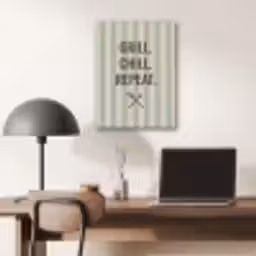 Quote - Strepen - Grill PET vilt klein -sfeer5