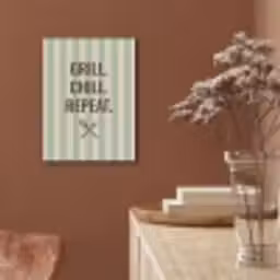 Quote - Strepen - Grill PET vilt klein -sfeer4