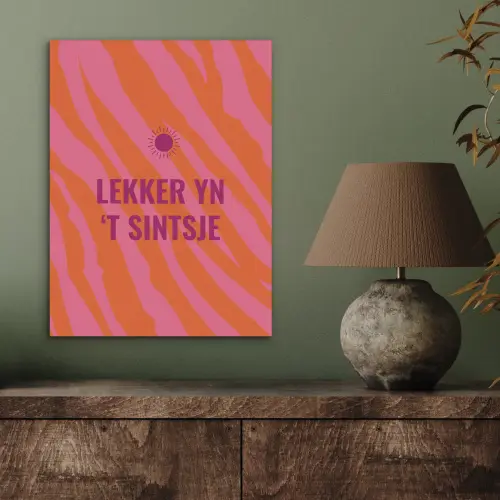 Quote - Zomer - Roze PET vilt klein -sfeer2
