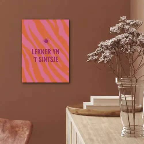 Quote - Zomer - Roze PET vilt klein -sfeer4