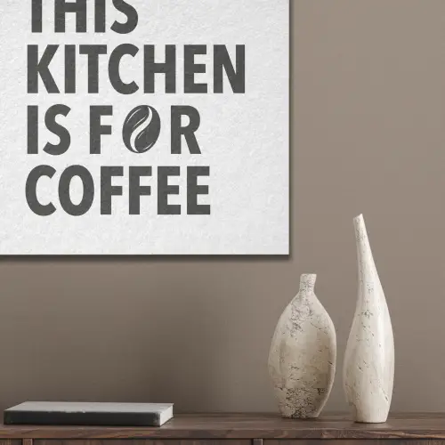 Quotes - Koffie - Bonen - Modern PET vilt klein -sfeer6_closeup