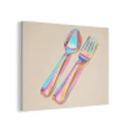 Regenboog - Lepel - Vork PET vilt klein -3d