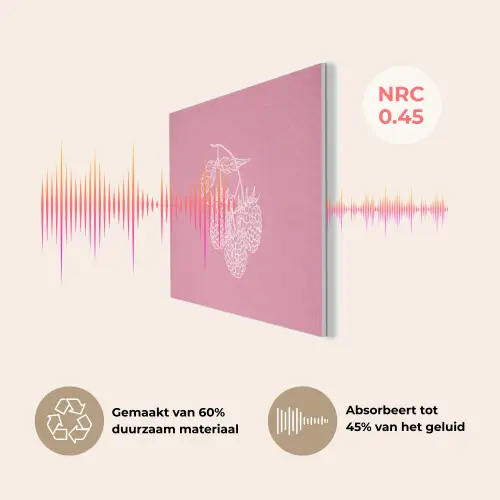 Frambozen - Steel - Getekend - Roze PET vilt klein -USP_NL