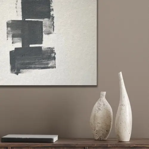 Rechthoeken - Penseelstreken - Abstract - Zwart PET vilt klein -sfeer6_closeup