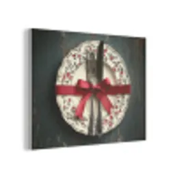 Rood - Strik - Bestek PET vilt klein -3d