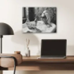 Relaxt - Bad - Zwart - Wit PET vilt klein -sfeer5