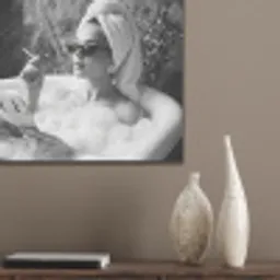 Relaxt - Bad - Zwart - Wit PET vilt klein -sfeer6_closeup