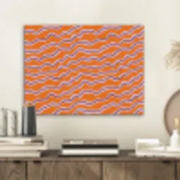 Retro - Golvend - Oranje PET vilt klein 837 -sfeer1