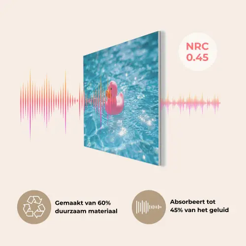 Badeend - Dobberend - Roze PET vilt klein -USP_NL