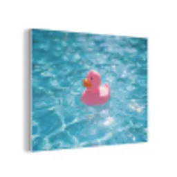 Badeend - Dobberend - Roze PET vilt klein -3d