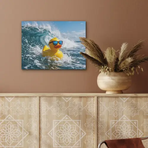 Badeend - Stoer - Golven PET vilt klein -sfeer4