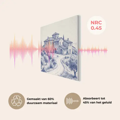 Rustiek - Landgoed - Blauw PET vilt klein -USP_NL