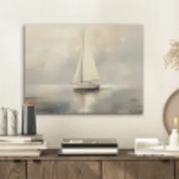 Zeilschip - Zee - Bewolkt PET vilt klein -sfeer1