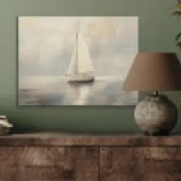 Zeilschip - Zee - Bewolkt PET vilt klein -sfeer2