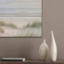 Zandstrand - Bewolkt - Duinen PET vilt klein -sfeer6_closeup