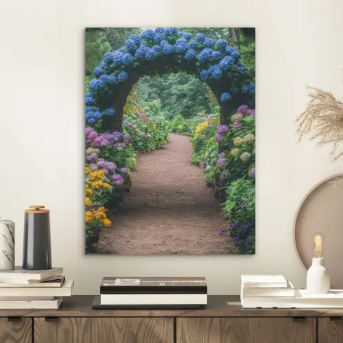 Doorkijk - Bloemen - Hortensia - Pad PET vilt klein -sfeer1