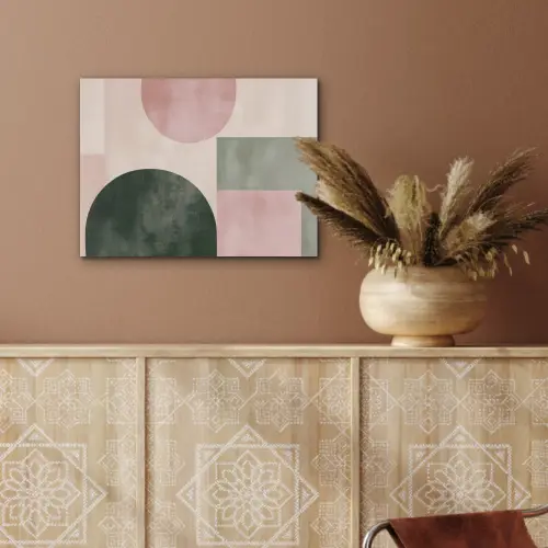 Vormen - Abstract - Cirkel - Zwart PET vilt klein -sfeer4