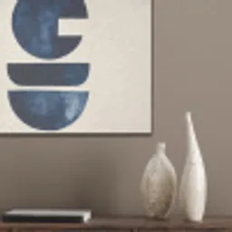 Vormen - Blauw - Abstract PET vilt klein -sfeer6_closeup