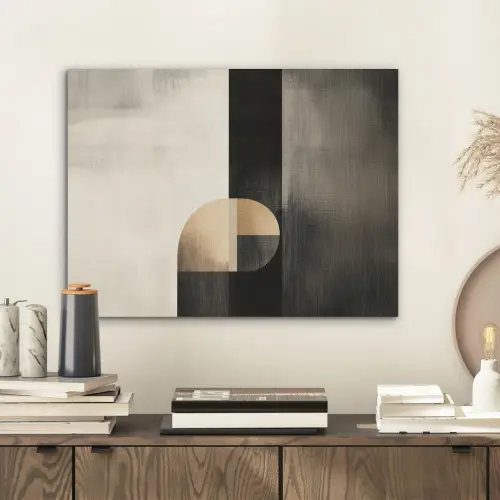 Vormen - Modern - Zwart PET vilt klein -sfeer1