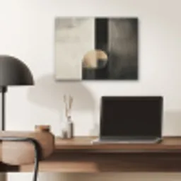 Vormen - Modern - Zwart PET vilt klein -sfeer5