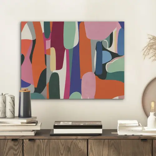 Vormen - Ritmisch - Kleuren - Abstract PET vilt klein -sfeer1