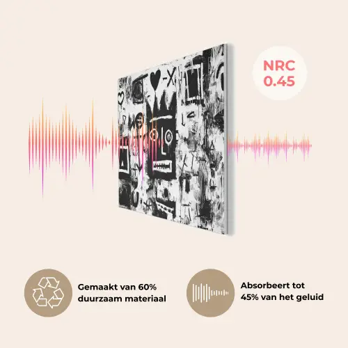 Vormen - Gezocht - Zwart - Abstract PET vilt klein -USP_NL