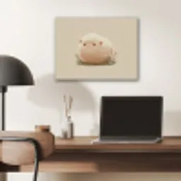 Schaap - Beige - Bloemen PET vilt klein -sfeer5
