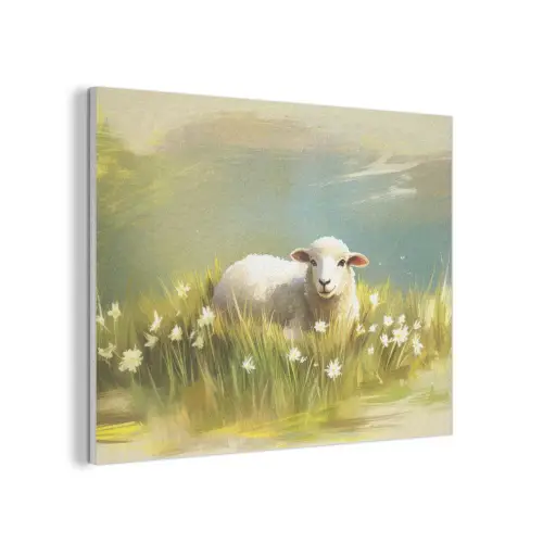 Schaap - Weide - Groen PET vilt klein -3d