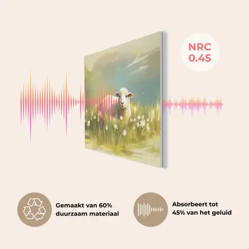 Schaap - Weide - Groen PET vilt klein -USP_NL