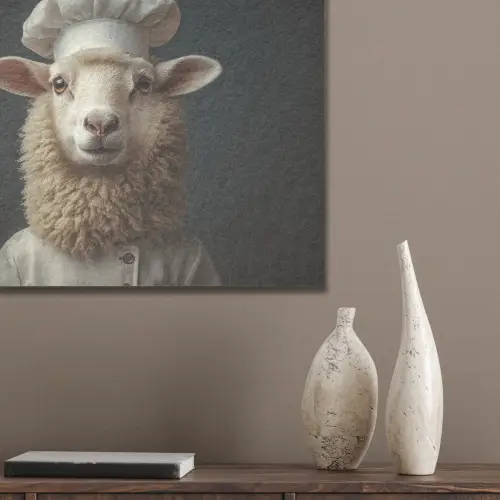 Schaap - Wol - Kok PET vilt klein -sfeer6_closeup