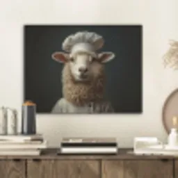 Schaap - Wol - Kok PET vilt klein -sfeer1