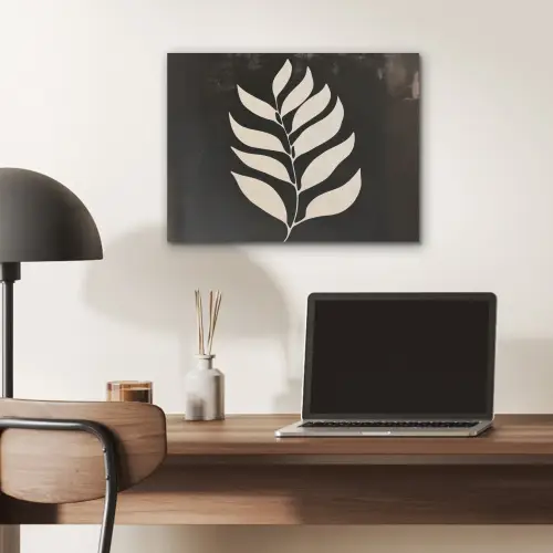 Blad - Wit - Minimalistisch PET vilt klein -sfeer5