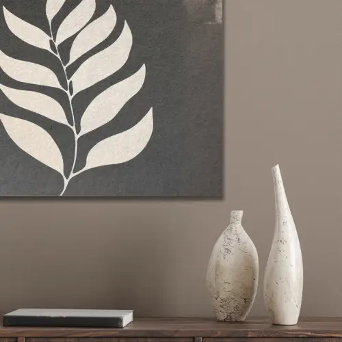 Blad - Wit - Minimalistisch PET vilt klein -sfeer6_closeup