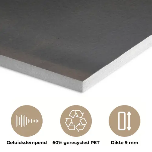 Blad - Wit - Minimalistisch PET vilt klein -closeup_NL