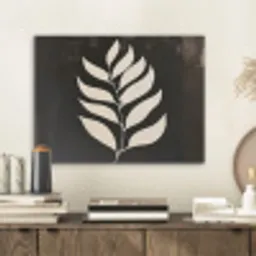 Blad - Wit - Minimalistisch PET vilt klein -sfeer1