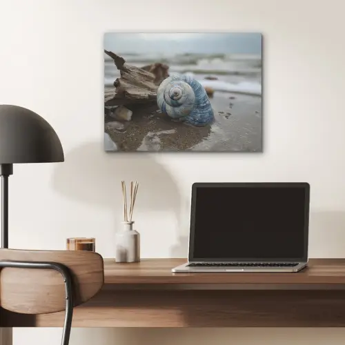 Schelp - Strand - Blauw - Zee PET vilt klein -sfeer5