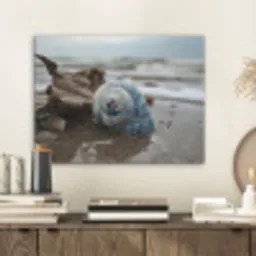 Schelp - Strand - Blauw - Zee PET vilt klein -sfeer1