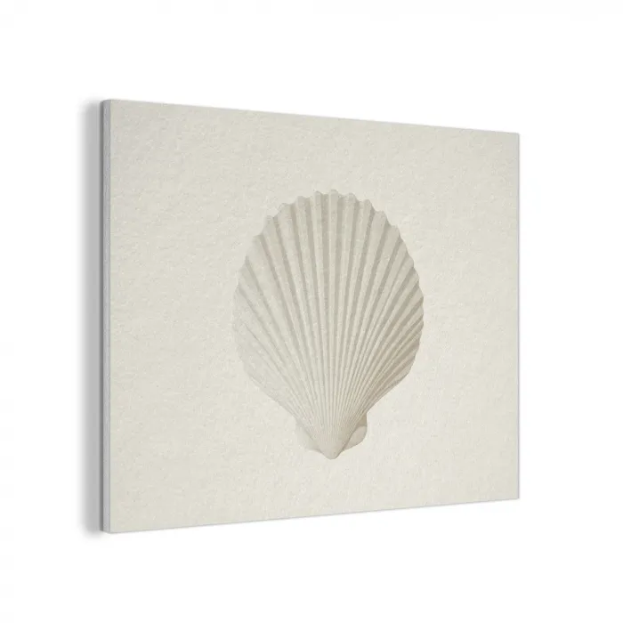 Schelp - Minimalistisch - Wit PET vilt klein -3d