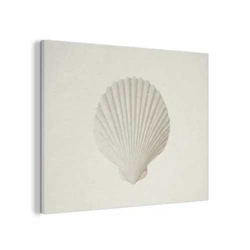 Schelp - Minimalistisch - Wit PET vilt klein -3d