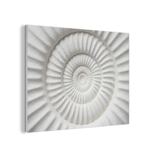 Schelp - Spiraal - Wit PET vilt klein -3d