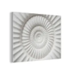 Schelp - Spiraal - Wit PET vilt klein -3d