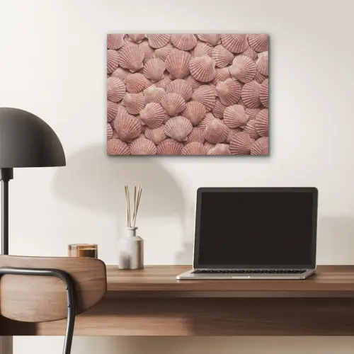 Schelpen - Patroon - Roze PET vilt klein -sfeer5