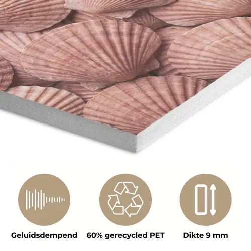 Schelpen - Patroon - Roze PET vilt klein -closeup_NL