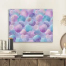 Schelpen - Paars - Blauw - Patroon - Pastel PET vilt klein -sfeer1